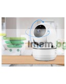 WIFI IP камера въртящ се електронен бебефон с HD изображение и двупосочно аудио