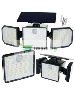 Мощна соларна LED лампа 167 LED 500 lm интелигентно осветление за вашия дом и градина