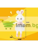 Плюшено зайче 45 см меко зайче за гушкане