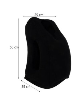 Надуваема възглавница за пътуване 50x35x25 см за самолет, кола, влак и автобус