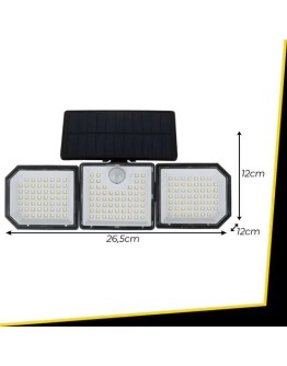Мощна соларна LED лампа 167 LED 500 lm интелигентно осветление за вашия дом и градина