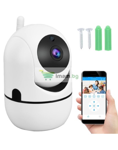WIFI IP камера въртящ се електронен бебефон с HD изображение и двупосочно аудио
