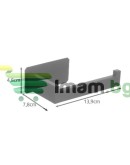 Метална поставка за тоалетна хартия с рафт за телефон