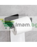 Метална поставка за тоалетна хартия с рафт за телефон