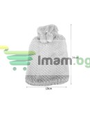 Термофор 2 л с плюшен калъф затопляща грейка за вода