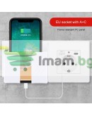 Електрически контакт 16A с USB и Type-C 250V 3500W
