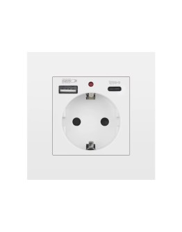 Електрически контакт 16A с USB и Type-C 250V 3500W