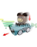 Сензорна играчка Количка с животни 4в1 за деца