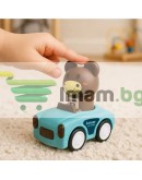 Сензорна играчка Количка с животни 4в1 за деца